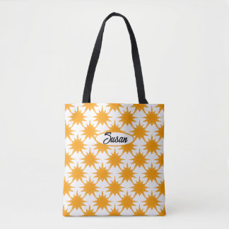 Orange Yellow Sunny Sun Tote Bag