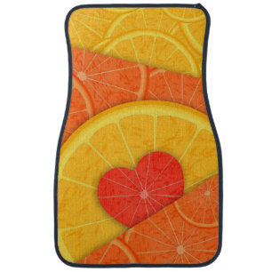 Orange Zazzle_Growshop. Car Floor Mat