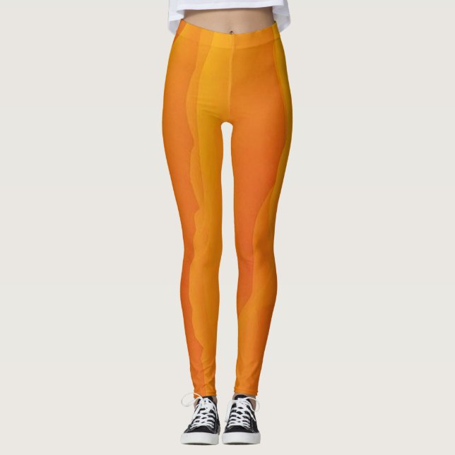 Orange | Zazzle_Growshop. Leggings (Front)