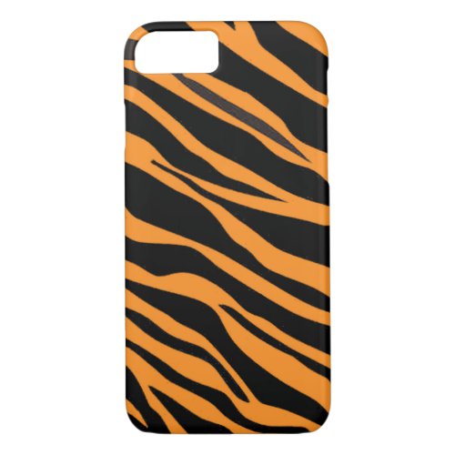 Orange Zebra Striped iPhone 87 Case