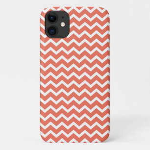 Orange Zig Zag Chevrons Pattern iPhone 11 Case