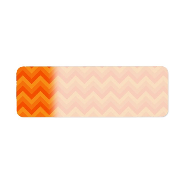 Orange Zigzag Stripes. Label (Front)