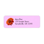 Orange Zinnia Wildflower Nature Floral Label