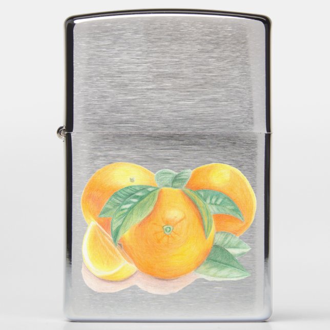 Orange Zippo Lighter (Front)
