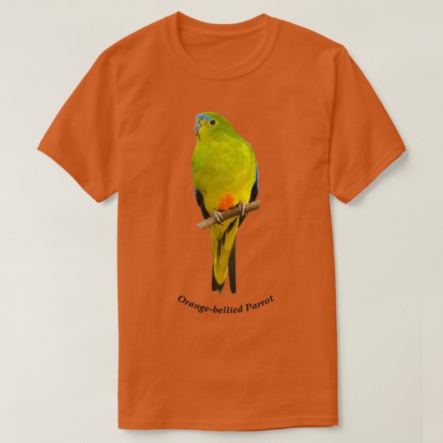 Orangebellied Parrot 1 T-Shirt (Design Front)