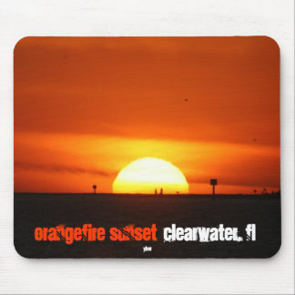 OrangeFire Sunset by Ybor Mouse Pad