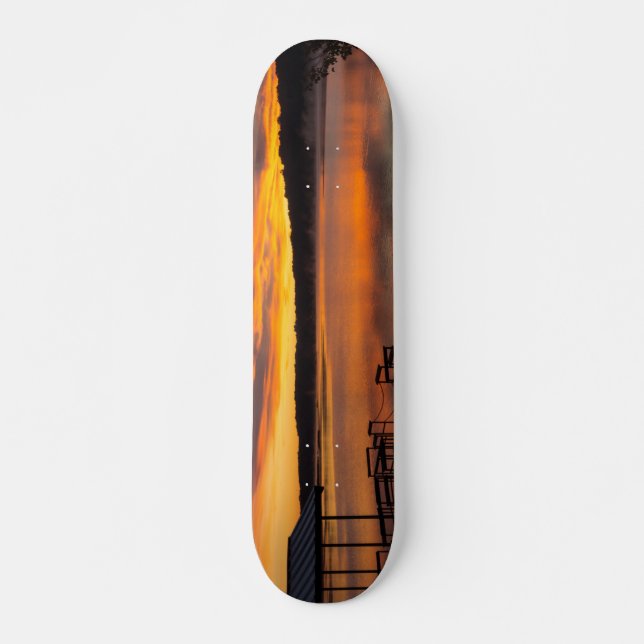 Orangelicious Morning Skateboard Deck (Front)