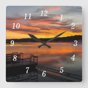 Orangelicious Morning Wall Clock