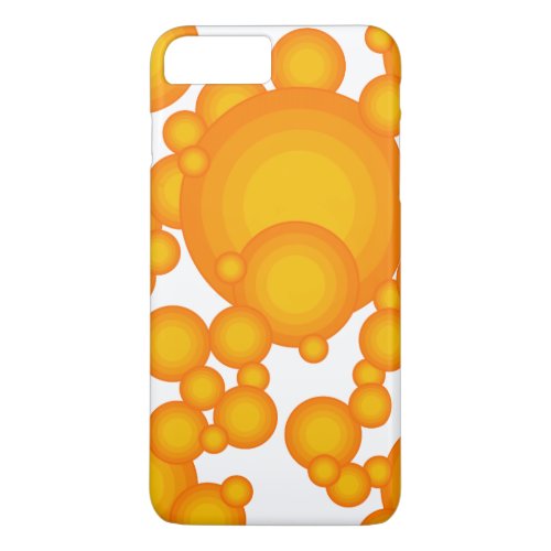 Oranger 70s styling circles like bubbles iPhone 8 plus7 plus case