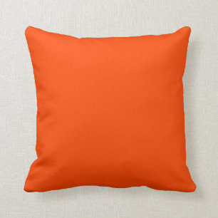 OrangeRed Throw Pillow
