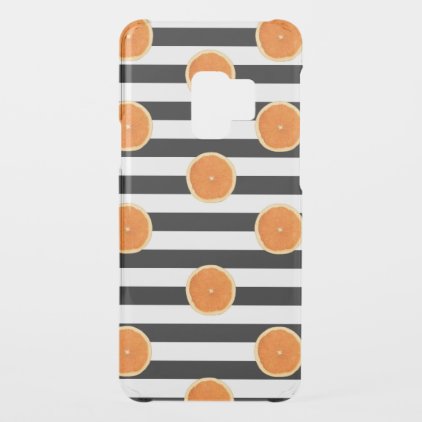 oranges and black stripes uncommon samsung galaxy s9 case