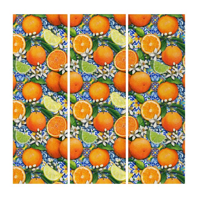 Oranges and Lemons  Triptych (Front)