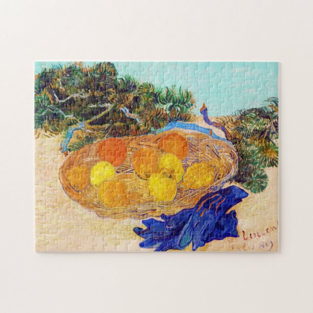 Oranges and Lemons with Blue Gloves, Van Gogh Jigsaw Puzzle (Horizontal)