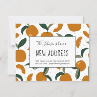 Oranges and Orange Blossom New Address Moving