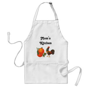Oranges and Rooster Custom Crate Art Apron