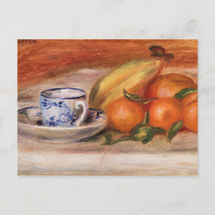 Oranges Bananas and Teacup by Auguste Renoir Postcard