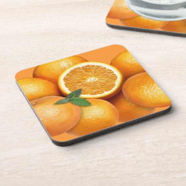 Oranges 🍊 beverage coaster (Left Side)