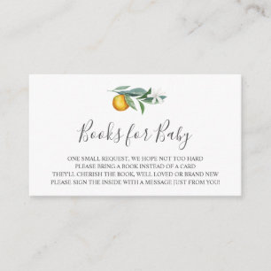 Oranges Books for Baby Insert Card