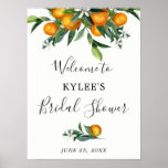 Oranges Bridal Shower Welcome Sign at Zazzle