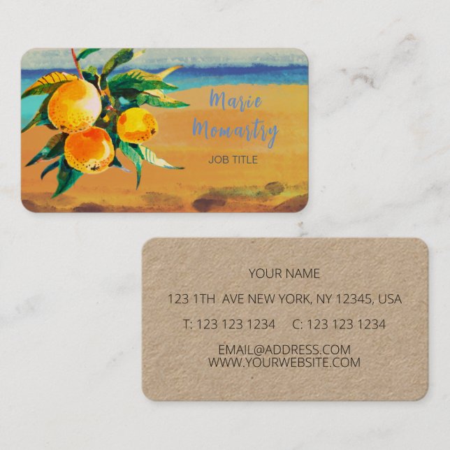 oranges business card (Front/Back)