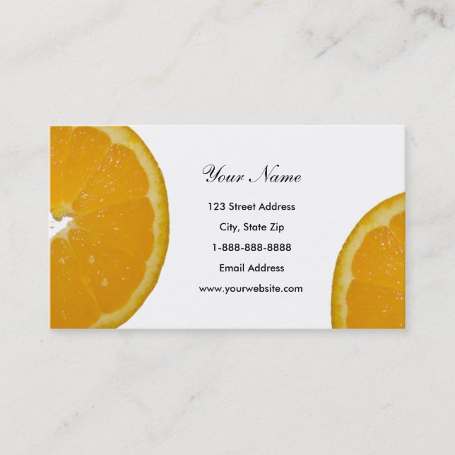 Oranges Business Cards (Front)