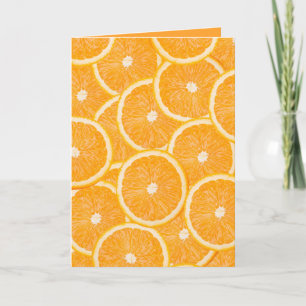 Oranges custom greeting card