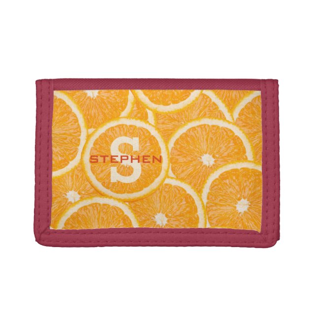 Oranges custom monogram wallets (Front)