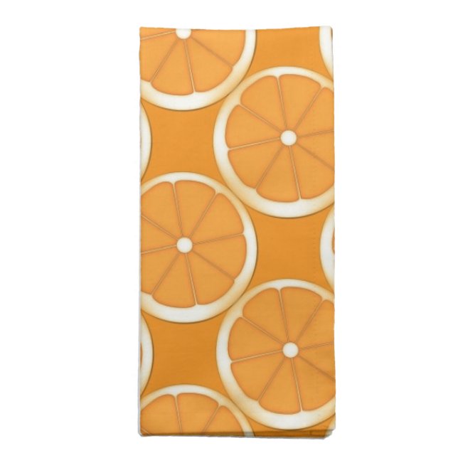 Oranges Design Napkins (Folded)