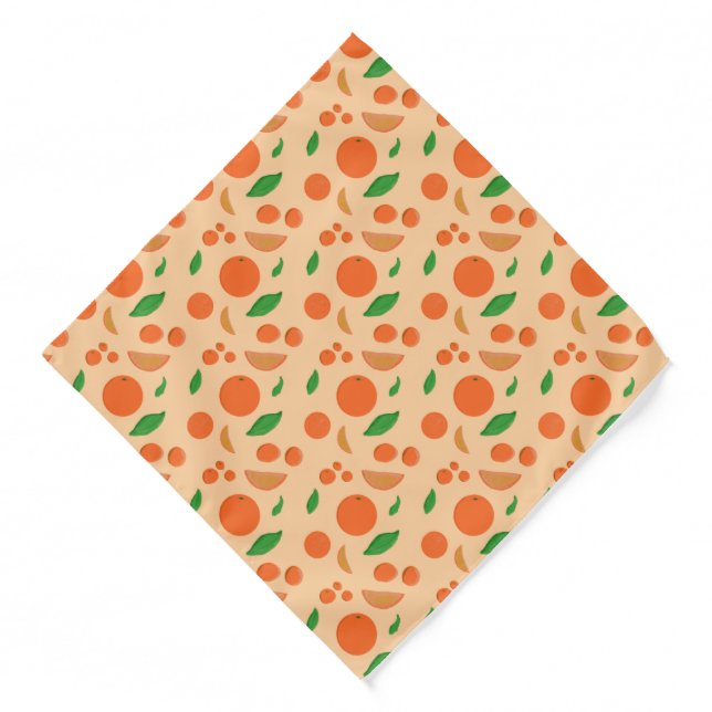Oranges Dog Bandana  (Front)