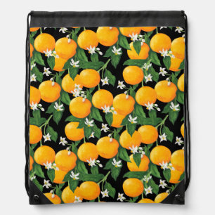 Oranges Drawstring Bag