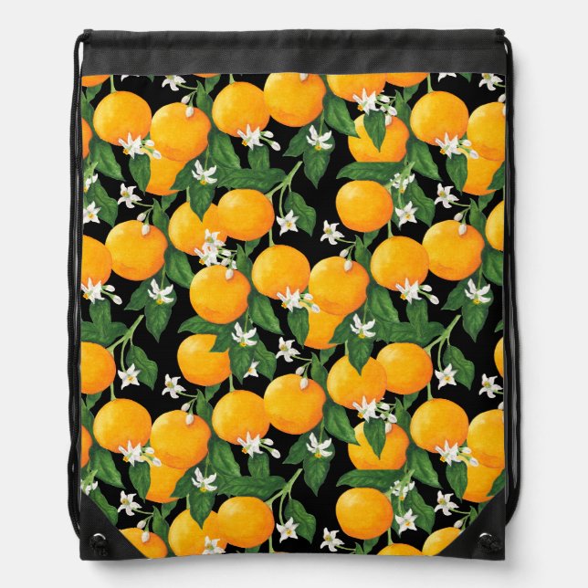 Oranges Drawstring Bag (Front)