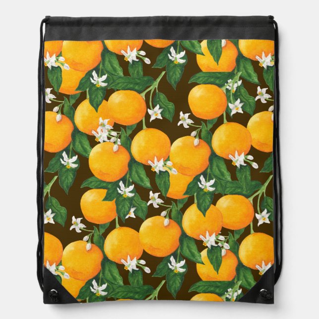 Oranges Drawstring Bag (Front)