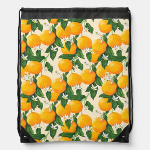 Oranges Drawstring Bag