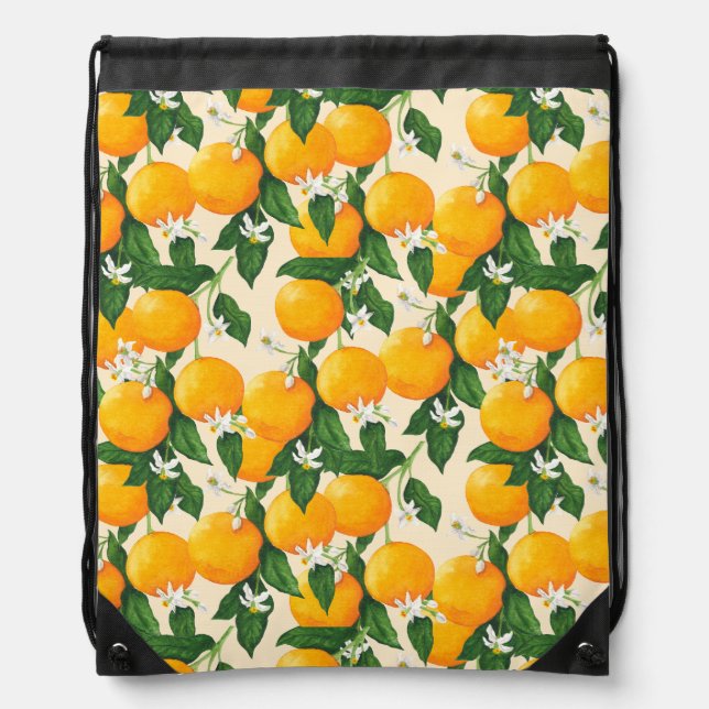 Oranges Drawstring Bag (Front)