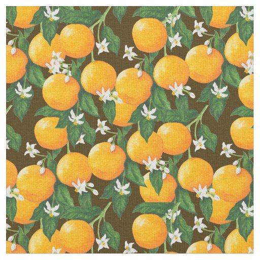 Oranges  fabric