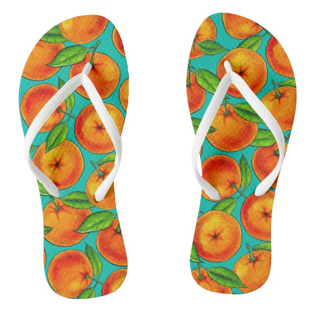 Oranges Flip Flops (Footbed)