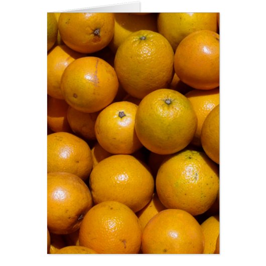 Oranges fruit Florida market orange Cards (Front)