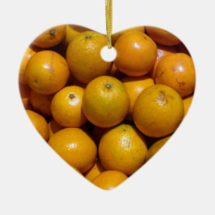 Oranges fruit Florida market orange Ceramic Ornament