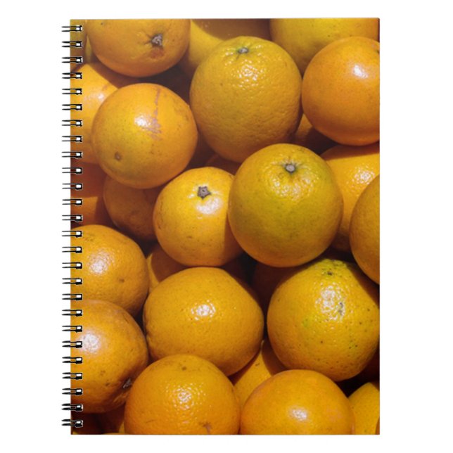 Oranges fruit Florida market orange  Notebook (Front)