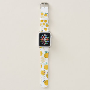 Oranges fruits seamless pattern apple watch band