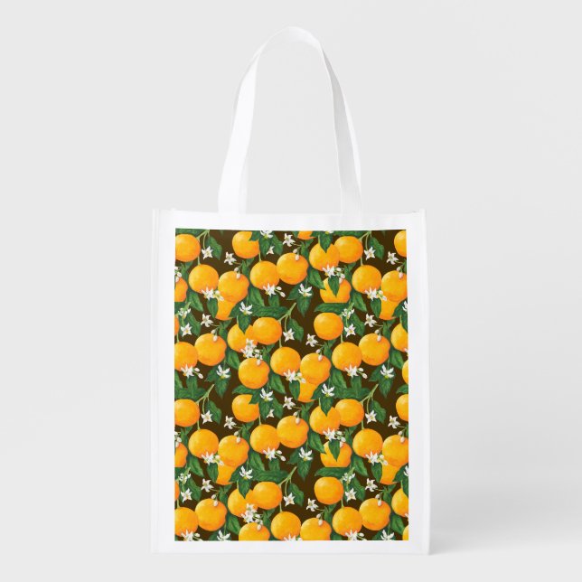 Oranges Grocery Bag (Front)