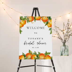 Oranges Lemon Citrus Bridal Shower Welcome Sign