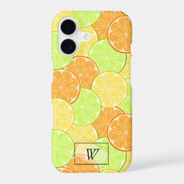 oranges lemons lime personalized fruit iphone case (Back)