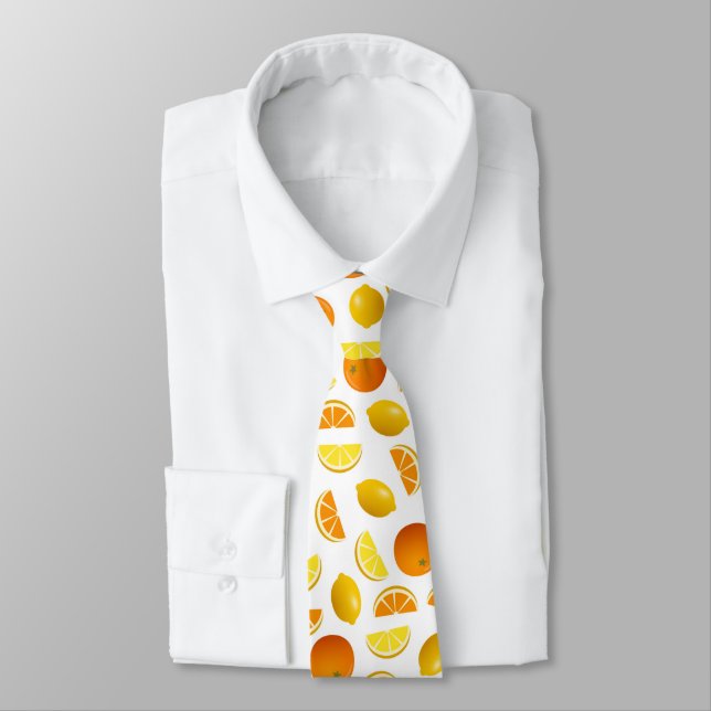 Oranges & Lemons Neck Tie (Tied)