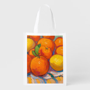 Oranges Lemons Still Life Grocery Bag