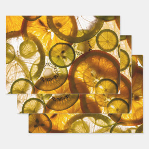 Oranges Lemons Wrapping Paper Sheets