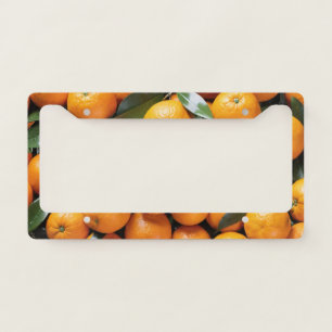 Oranges License Plate Frame