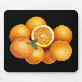 Oranges on any color background mouse pad
