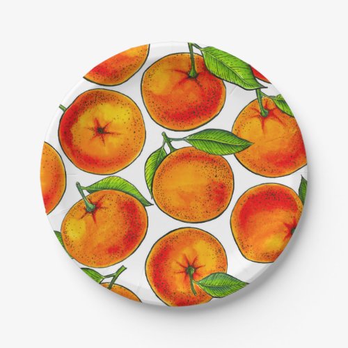 Oranges Paper Plates