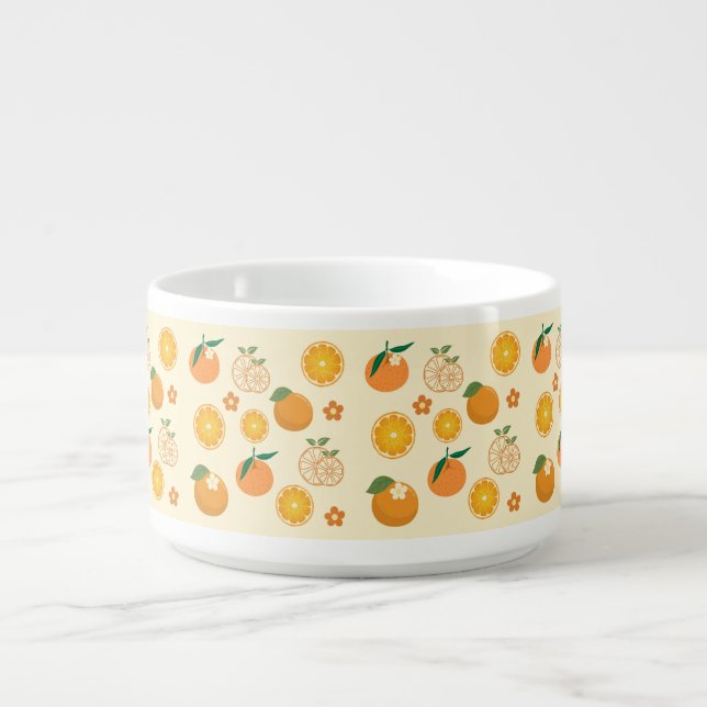  Oranges Pattern Bowl (Center)